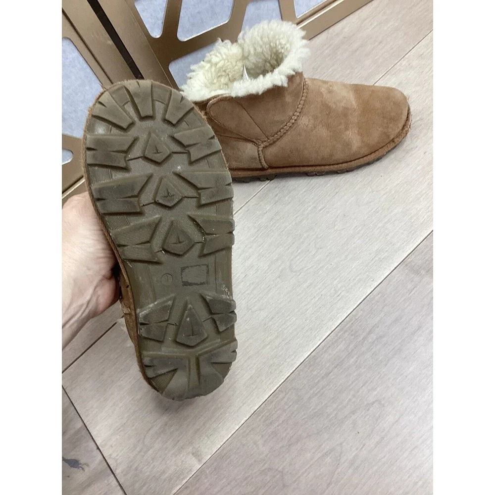 KIRKLAND BIG GIRLS 1 WINTER BOOTS FUR wool SUEDE LEATHER Twins?